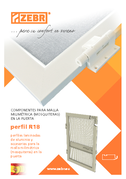 Componentes para mosquitera para puertas R18