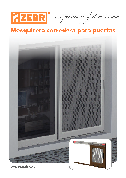 Mosquitera corredera para puertas 