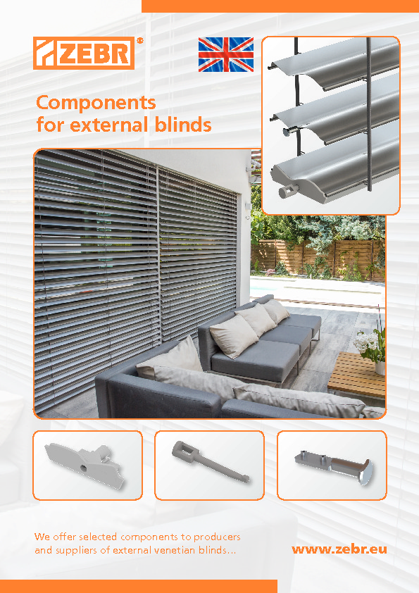 Components for external blinds