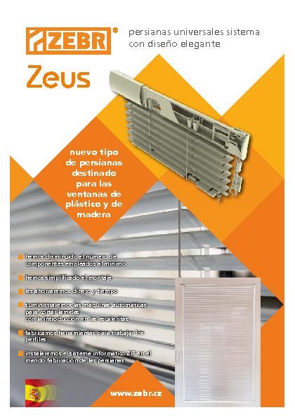 Para persianas interiores Zeus